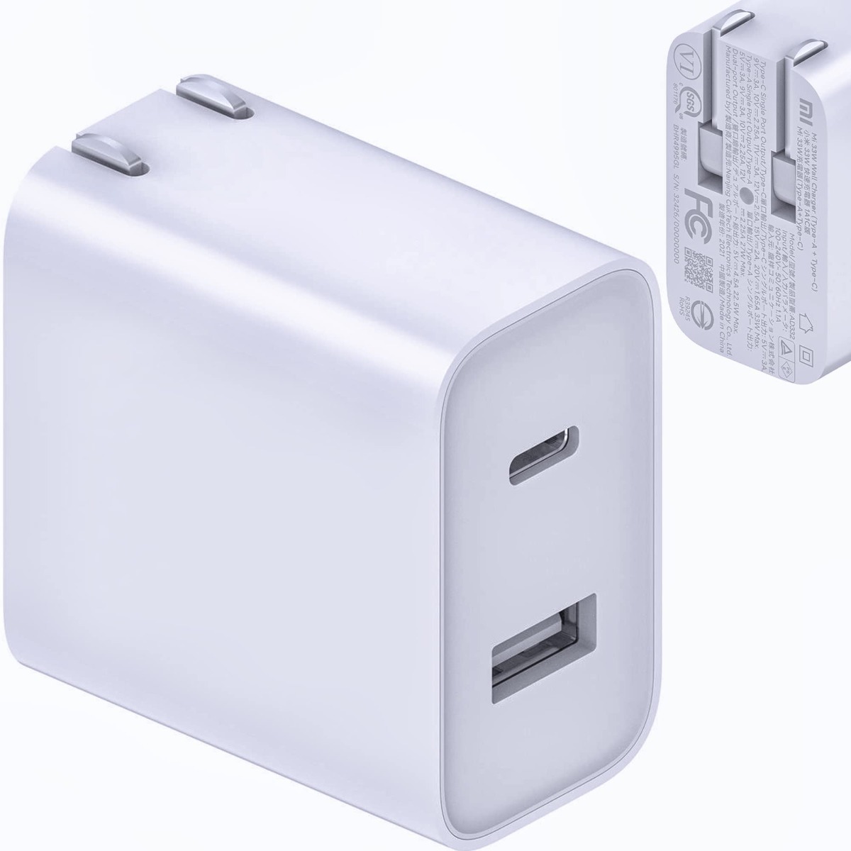 Xiaomi Cargador Carga Rapida 33w (type-a + Type-c)