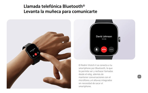 Redmi Watch 4 Obsidian Black - Negro Version Global Bisel Gris oscuro